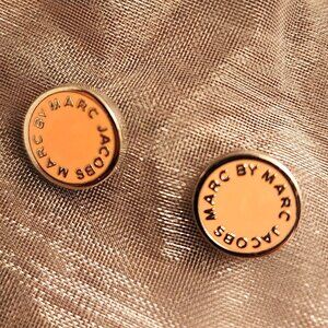 MARC BY MARC JACOBS - Enamel Logo Disc Earrings